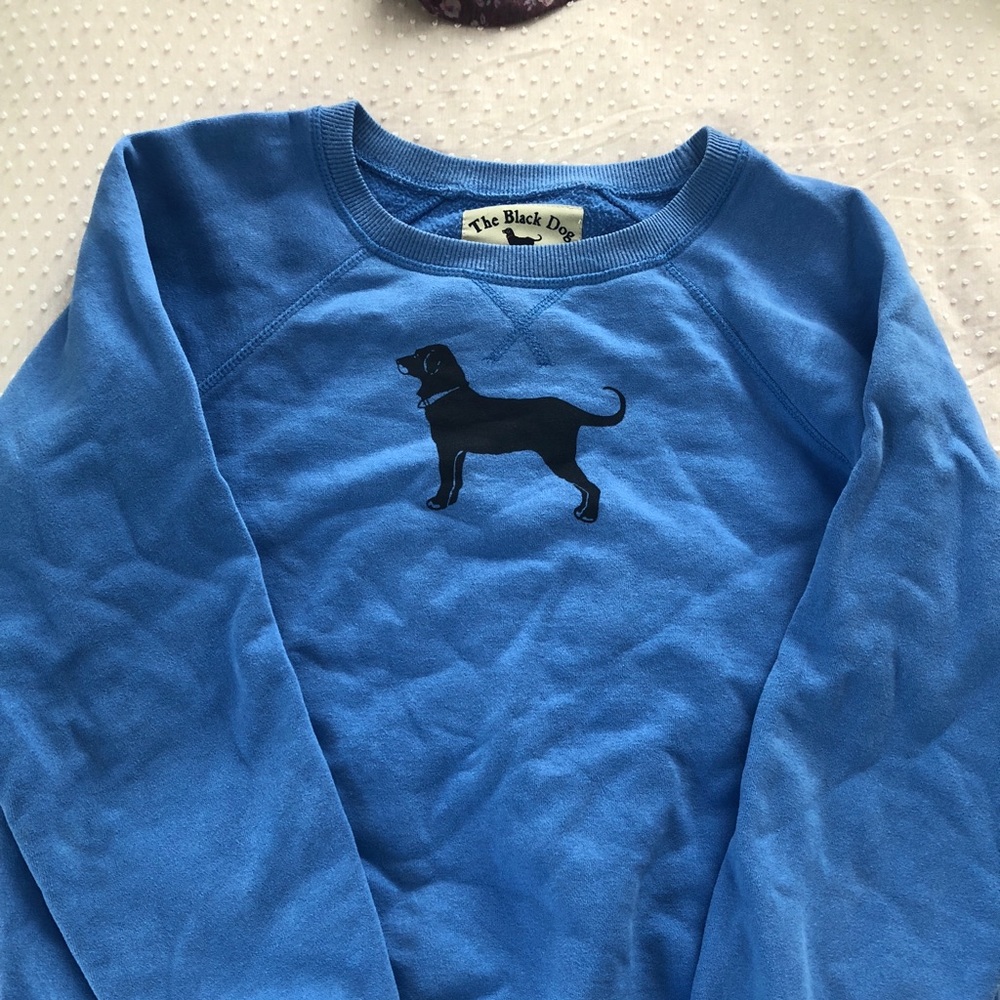 Blue black dog sweatshirt